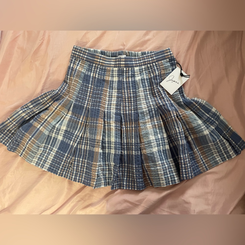 NWT Plaid Pleated Skirt